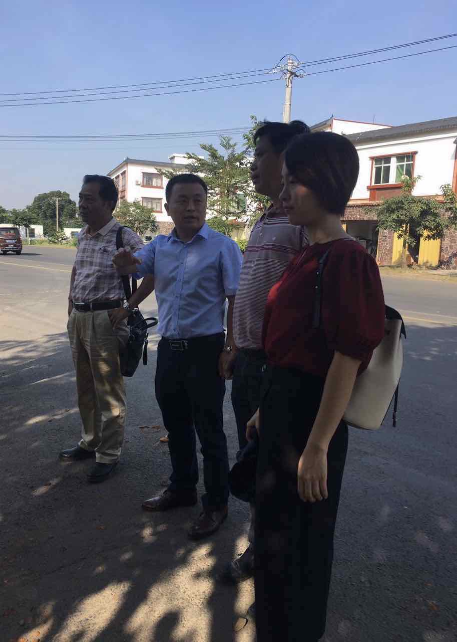 秀英區審計局領導蒞臨我公司秀英區PPP鎮墟改造項目考察